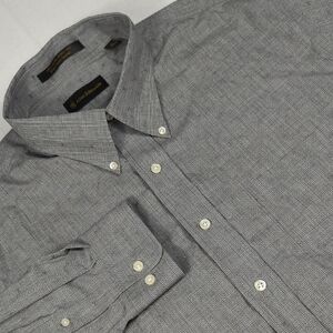 Allen Edmonds Check Plaid‎ Geometric All Over Print Long Sleeve Button-down XL